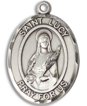St. Lucy Medal and Necklace