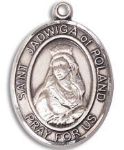 St. Jadwiga Of Poland Medal and Necklace