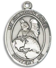 Guardian Angel Protector Medal and Necklace