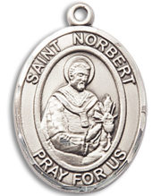St. Norbert Of Xanten Medal and Necklace