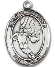 St. Christopher - Basketball Medal and Necklace