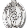 St. Christopher - Tennis Medal and Necklace