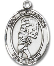 St. Christopher - Softball Medal and Necklace