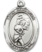 St. Sebastian - Softball Medal and Necklace