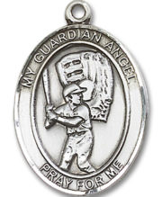 Guardian Angel - Baseball Medal and Necklace