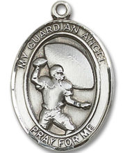 Guardian Angel - Basketball Medal and Necklace