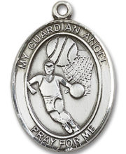 Guardian Angel - Football Medal and Necklace