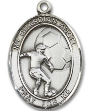 Guardian Angel - Soccer Medal and Necklace