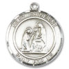St. Catherine Of Siena Round Medal and Necklace