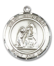 St. Catherine Of Siena Round Medal and Necklace