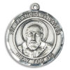 St. Francis De Sales Round Medal and Necklace