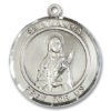 St. Lucia Of Syracuse Round Medal and Necklace