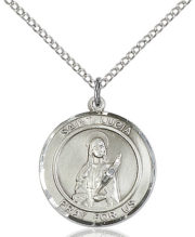 st lucia of syracuse round medal