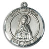 St. Monica Round Medal and Necklace