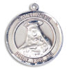 St. Rose Of Lima Round Medal and Necklace