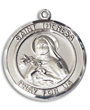 St. Theresa Round Medal and Necklace