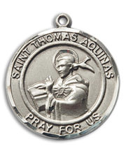 St. Thomas Aquinas Round Medal and Necklace