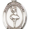 St. Christopher - Dance Medal and Necklace
