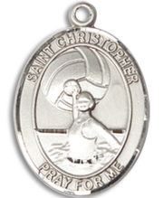 St. Christopher - Water Polo W Medal and Necklace