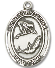 St Christopher - Gymnastics Medal and Necklace