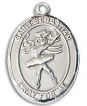 St Sebastian - Dance Medal and Necklace