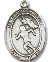 Guardian Angel - Track&Field Medal and Necklace