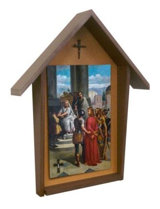 Bertucci Stations of the Cross Deluxe Poly Wood Outdoor Shrine