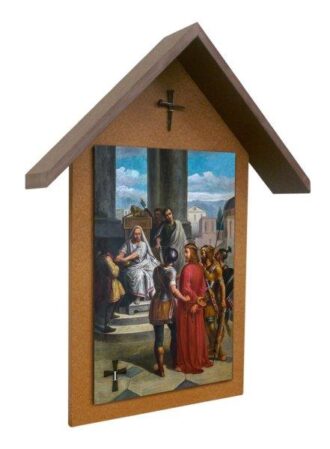 Bertucci Stations of the Cross Simple Poly Wood Outdoor Shrine