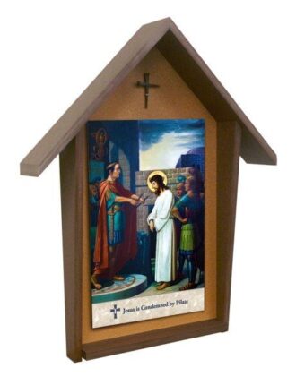 Emmerich Stations of the Cross Deluxe Poly Wood Outdoor Shrine