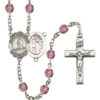 Skiing Amethyst Rosary