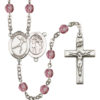 Figure Skating Amethyst Rosary