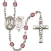 Softball Amethyst Rosary