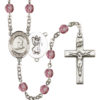 Skiing Amethyst Rosary
