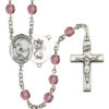 Soccer Amethyst Rosary