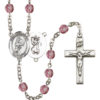 Softball Amethyst Rosary