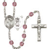 Track&Field Amethyst Rosary