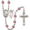 Football Amethyst Rosary