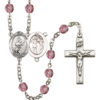 Softball Amethyst Rosary
