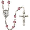 Soccer Amethyst Rosary