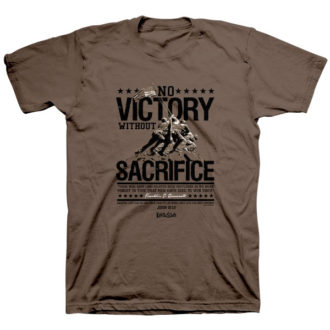 Christian T-Shirt Roosevelt No Victory Without Sacrifice