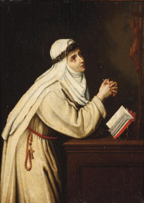 St. Catherine of Siena in prayer