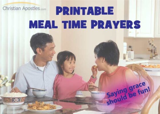 Printable Meal Time Prayers