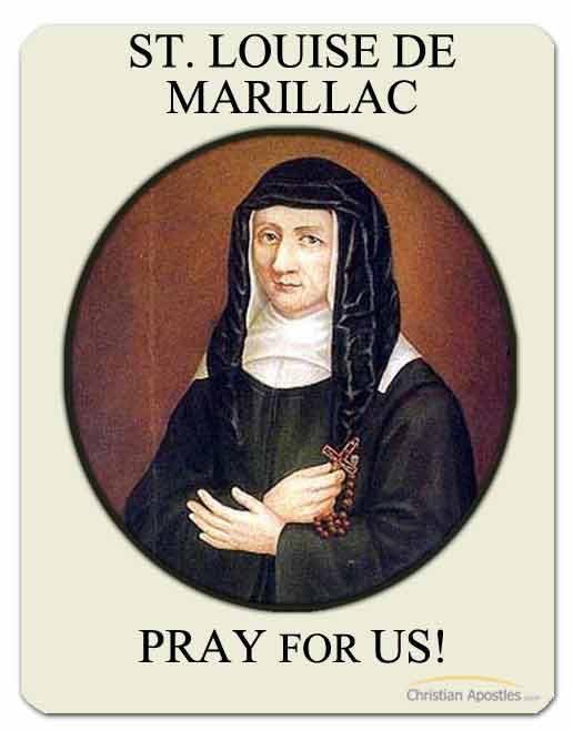 St Louise De Marillac Patron Saint Of Catholic Nurses