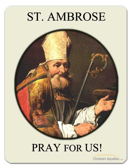 St. Ambrose Medal - Patron Of Beekeepers - Christian Apostles.com