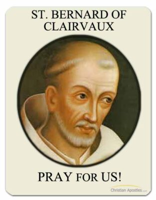 St. Bernard of Clairvaux Pray for Us