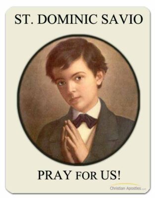 St. Dominic Savio Pray for Us