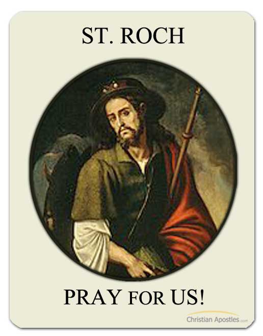 St. Roch - Patron Saint of Dogs - Christian Apostles.com