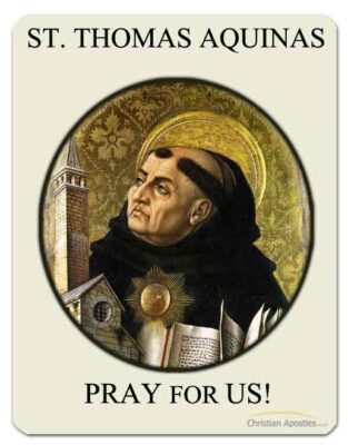 St. Thomas Aquinas Pray for Us