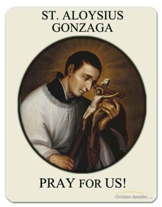 St. Aloysius Gonzaga Medal Patron of Youth – christianapostles.com