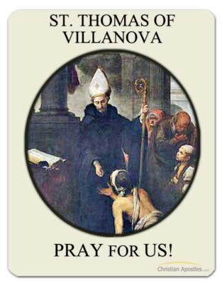 St. Thomas of Villanova Pray for us